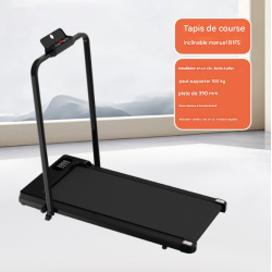 Tapis de Course Pliable Ultra-Plat – Tapis de Marche Motorisé pour Domicile et Bureau – Design Compact et Silencieux