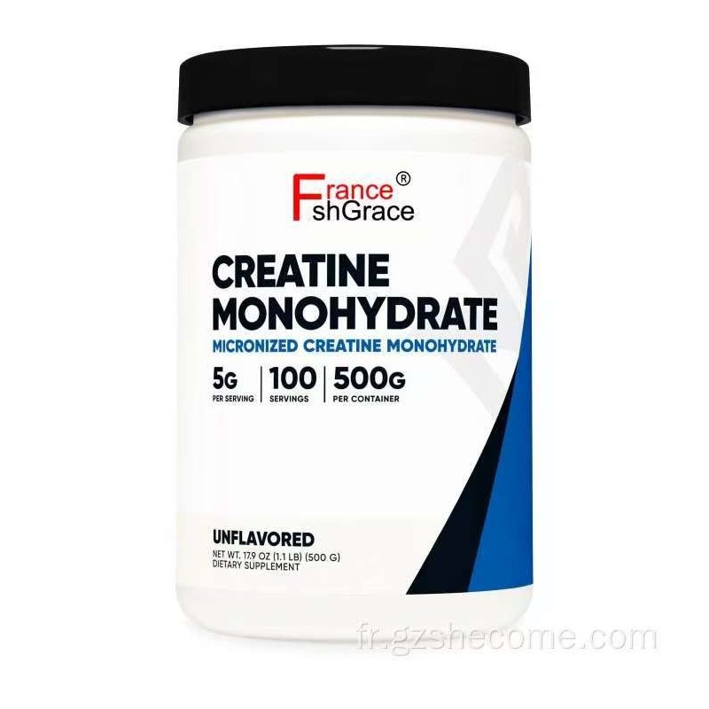 Créatine Monohydrate Pure – Micronisée pour Absorption Maximale – Performance & Force Musculaire – 500g (100 Portions