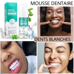 Mousse dentifrice blanchissante pour les dents